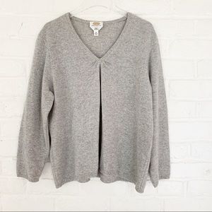 Cashmere Gray Sweater - Talbots